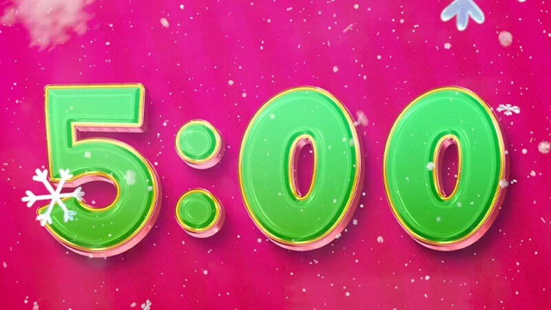 Neon Pink Christmas Future Bass Countdown